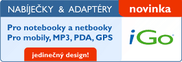 Novinka - nab�je�ky a adapt�ry iGo!