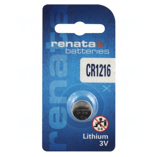 Baterie Renata CR1216, DL1216, BR1216, KL1216, LM1216, 5034LC, 3V, blistr 1 ks