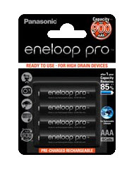Baterie Panasonic Eneloop Pro BK-4HCCE, BK-4HCDE, AAA 950mAh, blistr 4 ks