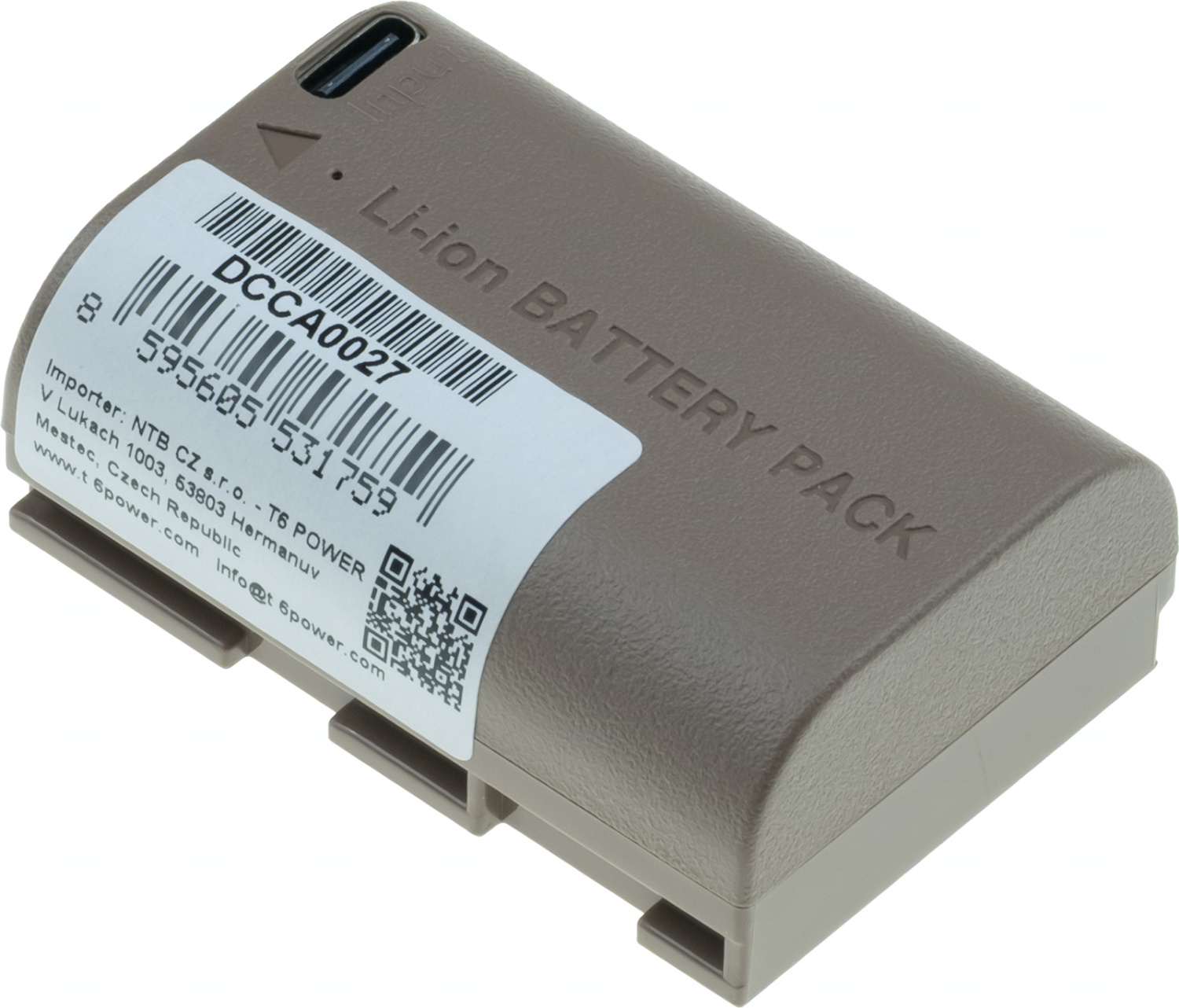Baterie T6 Power LP-E6, LP-E6N, LP-E6NH, USB-C