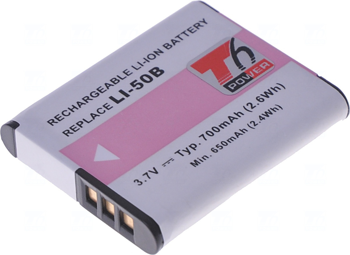 Baterie T6 power Li-50B, D-Li92, DB-100, VW-VBX090, NP-150, LB-050, LB-052, GB-50A