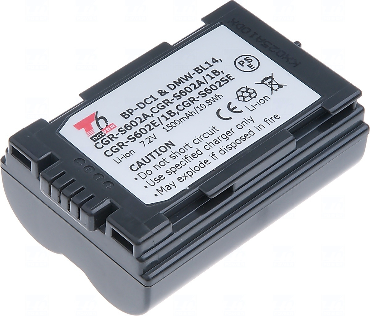 Baterie T6 power DMW-BL14, CGR-S602A, BP-DC1, CGR-S602, CGR-S602A/1B, CGR-S602E/1B, CGR-S602SE