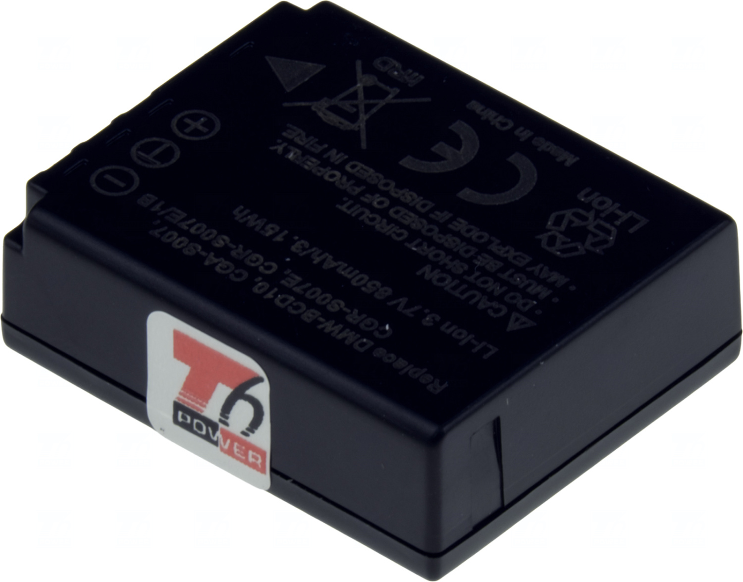 Baterie T6 Power CGA-S007, CGA-S007A/1B, CGA-S007E, CGR-S007E, CGR-S007E/1B, DMW-BCD10