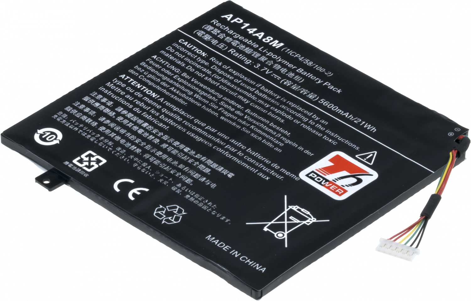 Baterie T6 Power AP14A4M, AP14A8M, KT.00204.002, KT.0020G.004