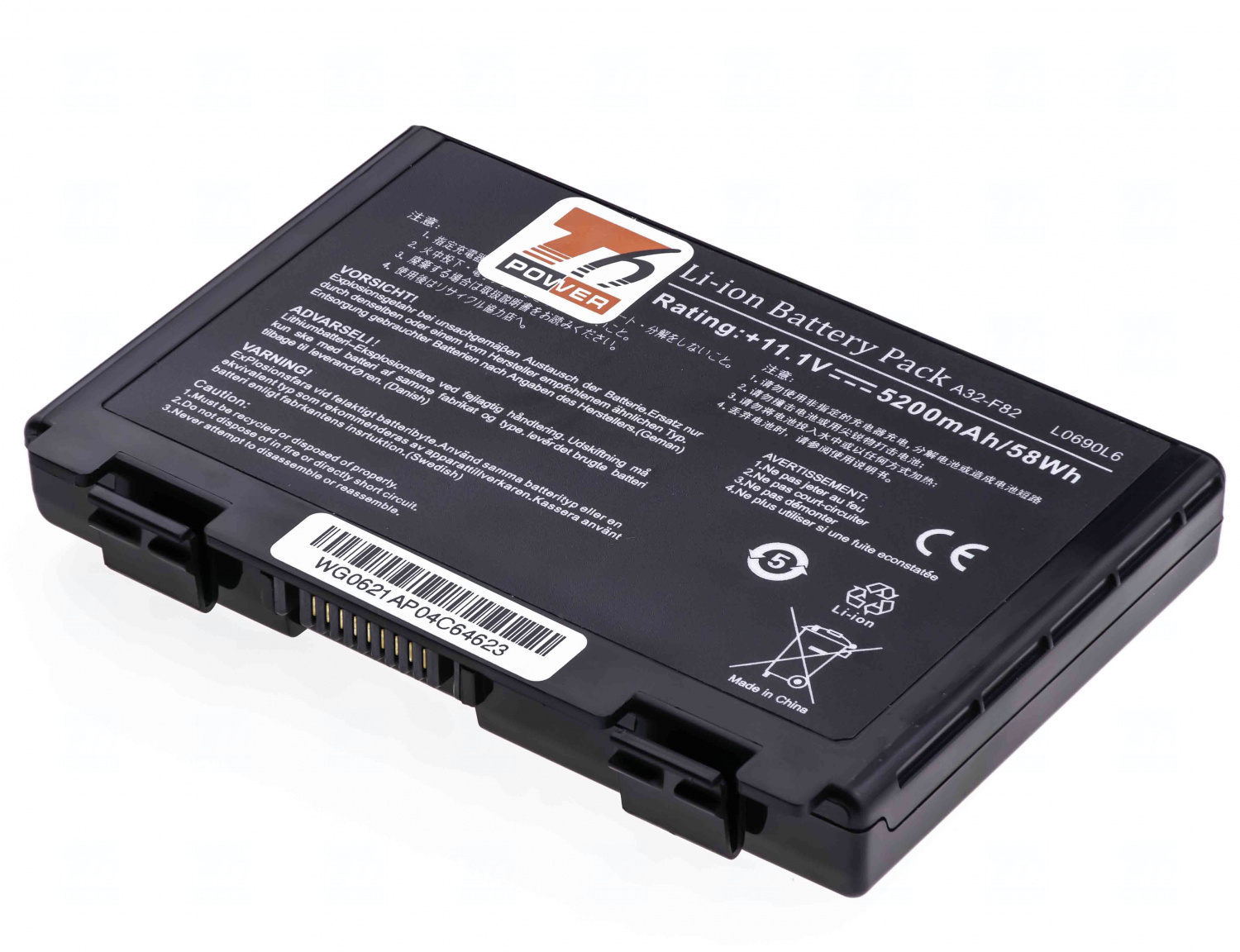 Baterie T6 Power A32-F52, A32-F82, L0690L6, 90-NVD1B1000Y, 70-NVJ1B1000Z, 70-NVJ1B1200Z, 70-NVK1B1200Z, 70-NVK1B1500Z, 70-NVP1B1200Z
