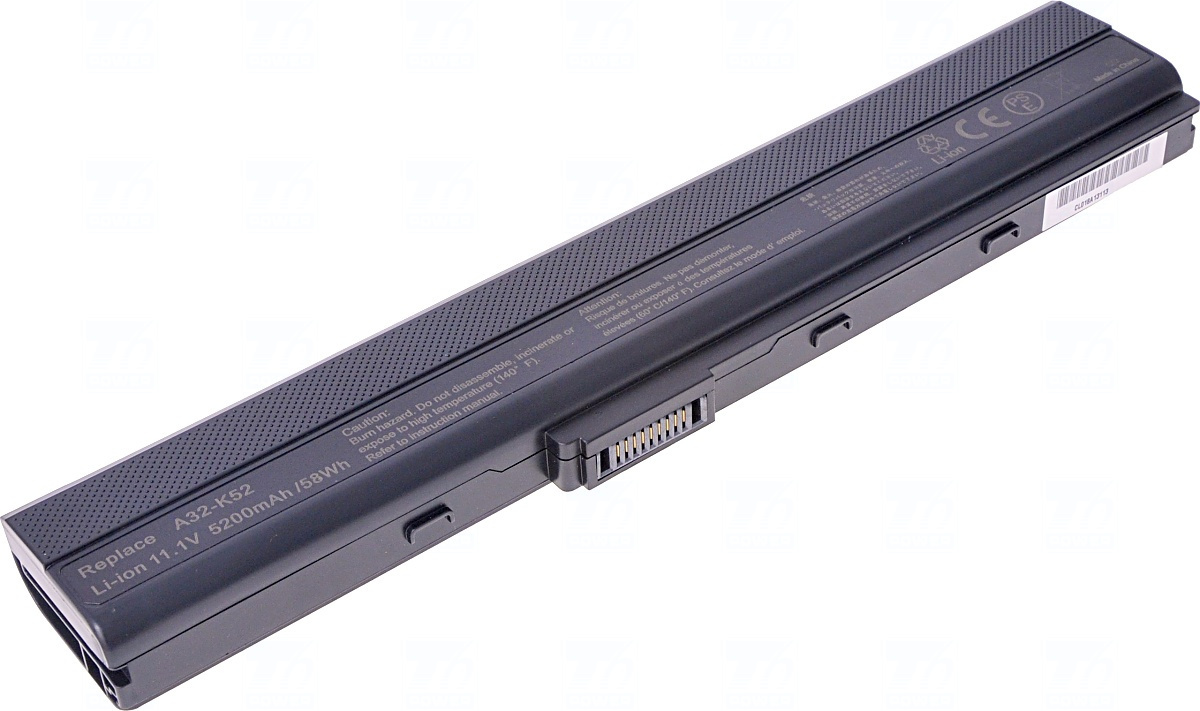 Baterie T6 Power A32-K52, A31-K52, 90-NXM1B2000Y, A41-K52, A42-K52, 70-NXM1B2200Z, A32-N82, A42-N82, A31-B53, A32-B53, A41-B53, A42-B53, A31-K42, A32-K42, 70-NXM1B2000Z, 90-NYX1B1000Y
