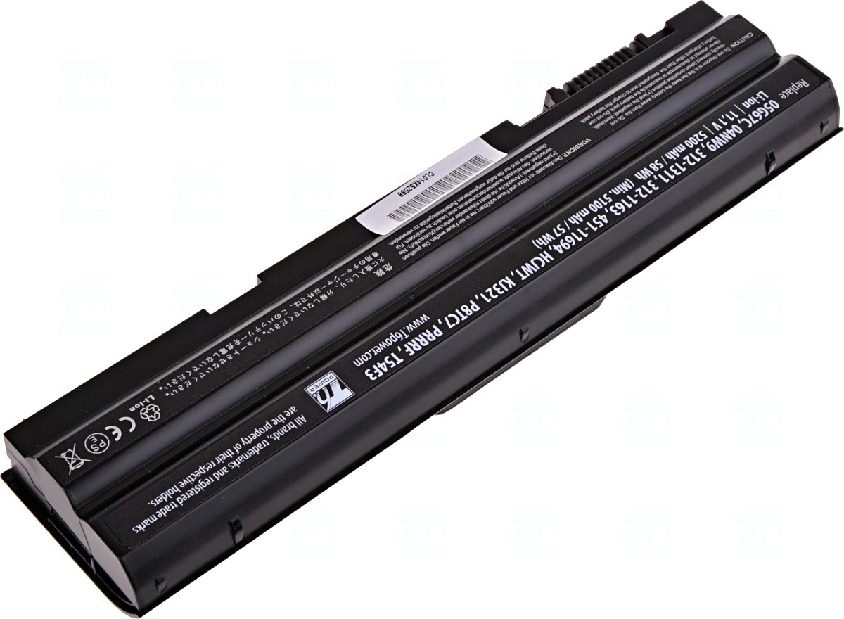 Baterie T6 Power 451-11694, 312-1311, 312-1163, 05G67C, 8P3YX, HCJWT, 3W2YX, KJ321, M5Y0X, 5X317, P8TC7, P9TJ0, T54F3, T54FJ, WRP9M, YKF0M, GYKF8, HGKH0, 451-12048, DHT0W