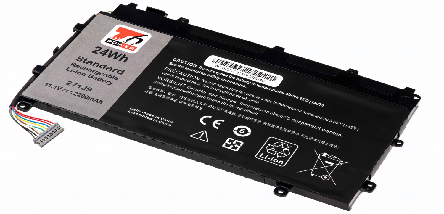 Baterie T6 Power 271J9, 3WKT0, GWV47, MN791, YX81V