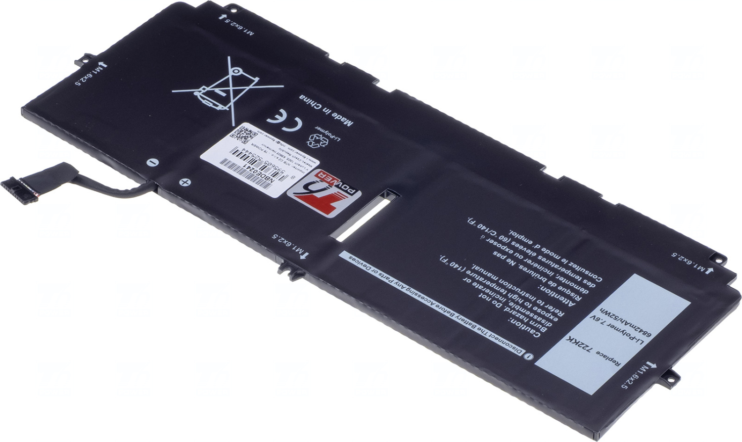 Baterie T6 Power 451-BCOW, WN0N0, 2XXFW, 722KK, FP86V