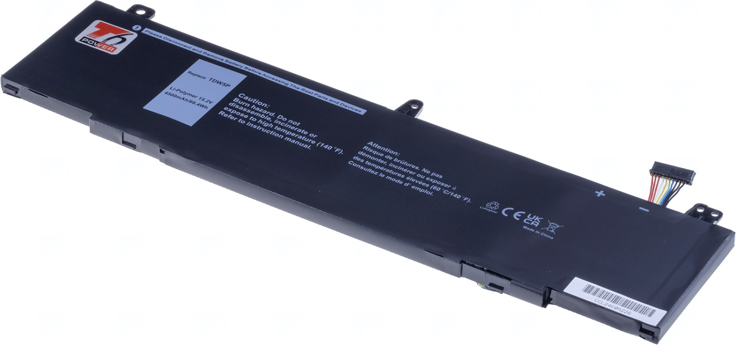 Baterie T6 Power 451-BBXQ, TDW5P, V9XD7, 4RRR3, JFWX7