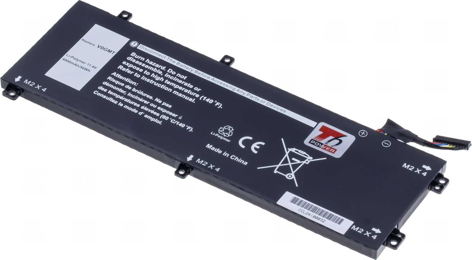 Baterie T6 Power 451-BCQB, NCC3D, NYD3W, TJDRR, VOGMT