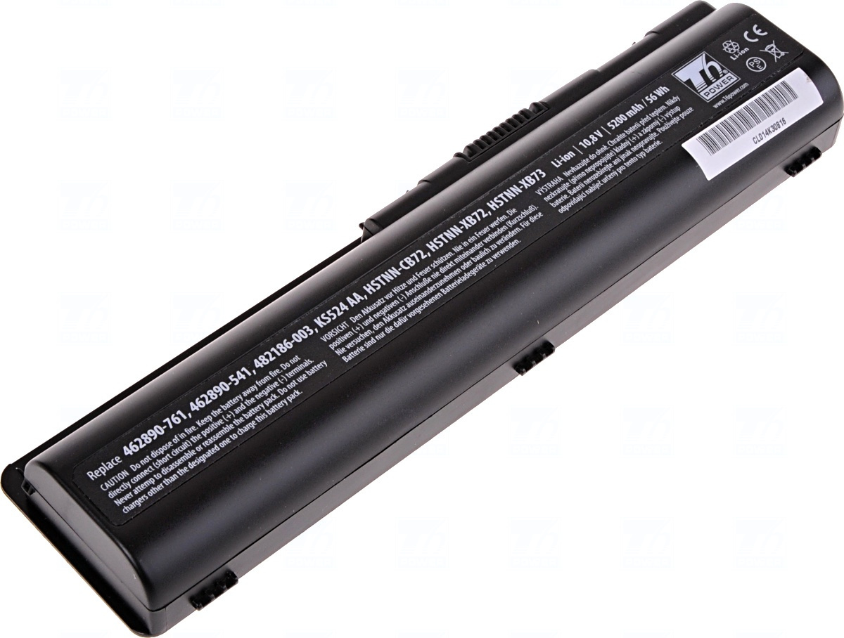 Baterie T6 Power KS524AA, 484171-001, HSTNN-IB72, 462889-121, 462890-151, 485041-001,487296-001, HSTNN-CB72, HSTNN-CB73, HSTNN-DB72, HSTNN-LB72, EV06055, 498482-001