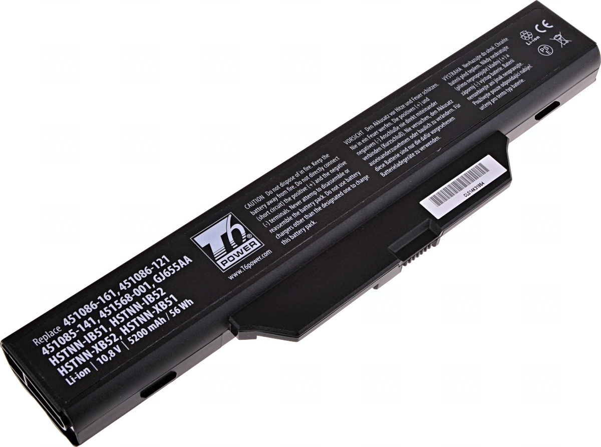 Baterie T6 power 451085-141, GJ655AA, 451086-121, 451086-141, 451086-621, 451568-001, HSTNN-IB51, HSTNN-FB51, HSTNN-I39C