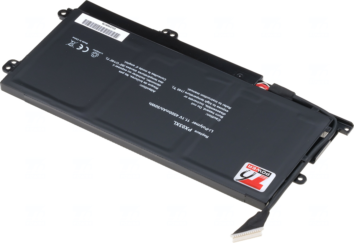 Baterie T6 power PX03XL, 715050-001, 715050-005, PX03050XL, 714762-141, 714762-171, 714762-241, 714762-271, 714762-421, 714762-422, 714762-1C1, 714762-2C1, HSTNN-DB4P, HSTNN-LB4P, TPN-C109, TPN-C110, TPN-C111