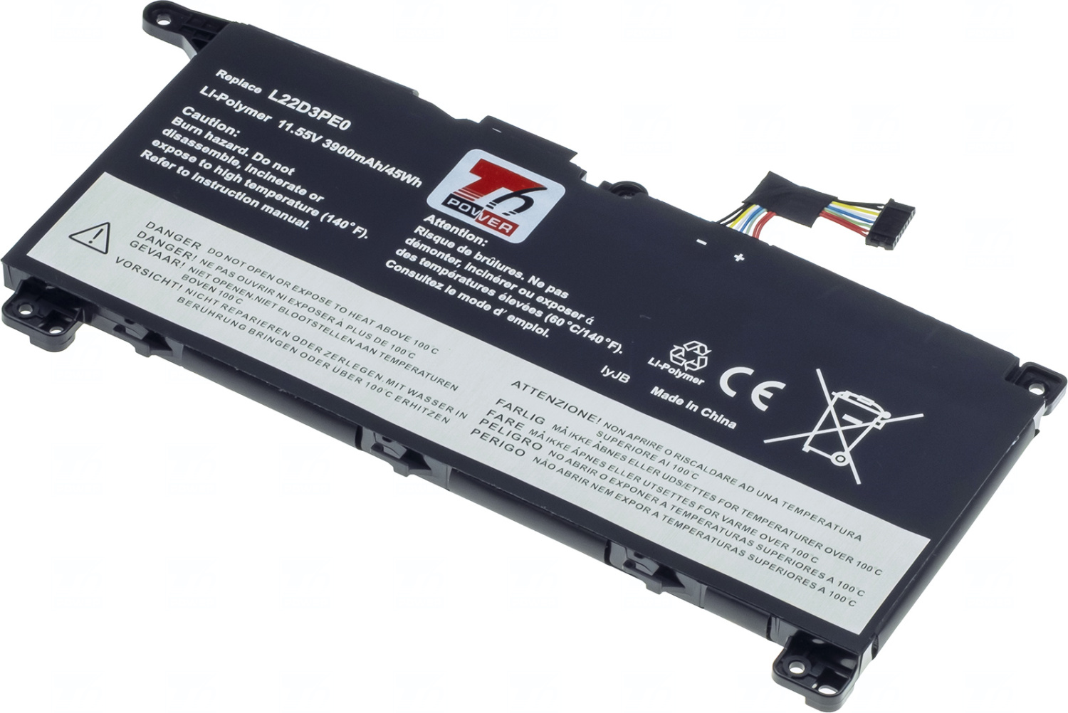 Baterie T6 Power L22B3PE0, L22D3PE0, L22L3PE0, L22M3PE0, 5B11L67317, 5B11L67323, 5B11L67327, 5B11L67341, 5B11N47485, 5B11N47495, 5B11N47497, 5B11N47501, SB11L67321, SB11L67331, SB11L67333, SB11L67339, SB11N47432, SB11N47467, SB11N47503, SB11N47507