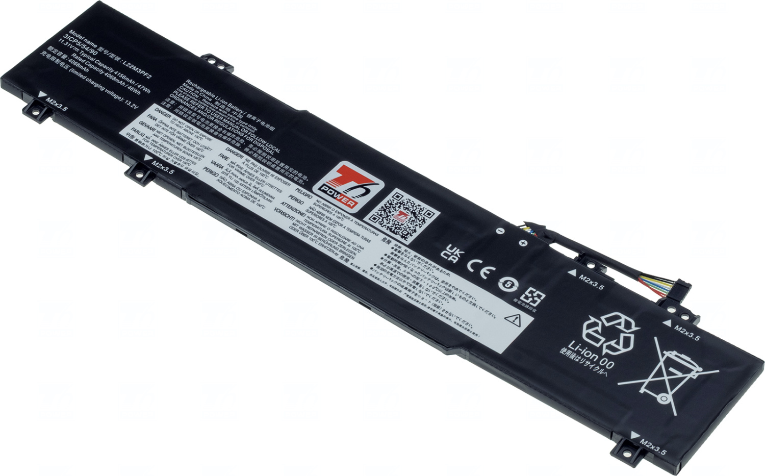 Baterie T6 Power L22B3PF2, L22C3PF2, L22D3PF2, L22M3PF2, L22X3PF2, L23D3PF0, 5B11K09309, 5B11K09312, 5B11K09313, 5B11K09314, 5B11K09317, 5B11M43390, 5B11N45300, 5B11N45307, 5B11N45310, 5B11N45311, 5B11N45315, 5B11N45329