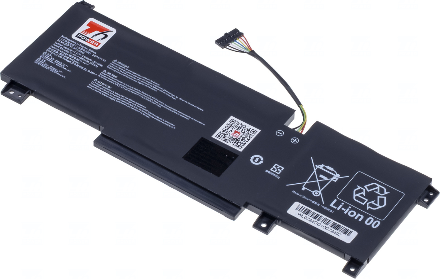 Baterie T6 Power BTY-M492 black connector