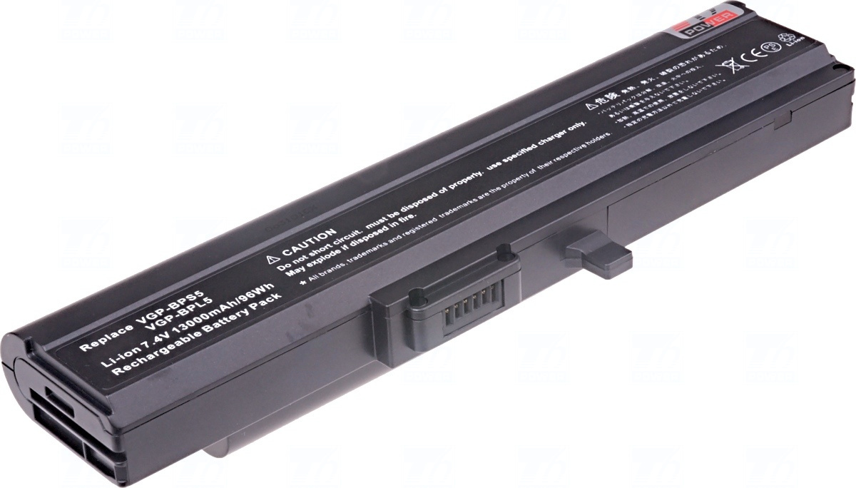 Baterie T6 power VGP-BPL5A, VGP-BPL5, VGP-BPS5, VGP-BPS5A
