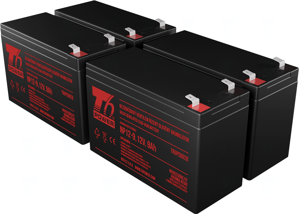 APC KIT RBC24, RBC115, RBC116, RBC132, RBC133 - baterie T6 Power