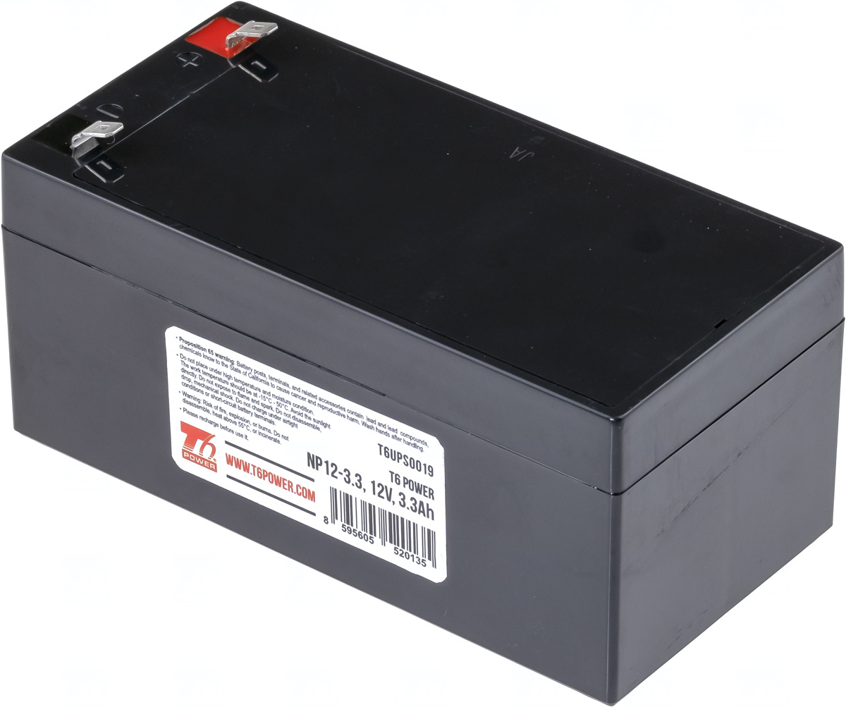 Akumulátor T6 Power NP12-3.3, 12V, 3,3Ah