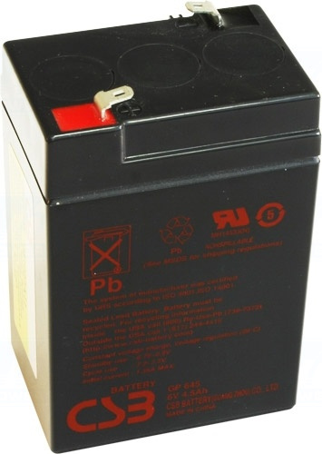 akumulátor CSB GP645 (6V/4,5Ah)