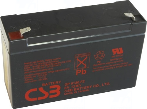 akumulátor CSB GP6120 F2 (6V/12Ah)
