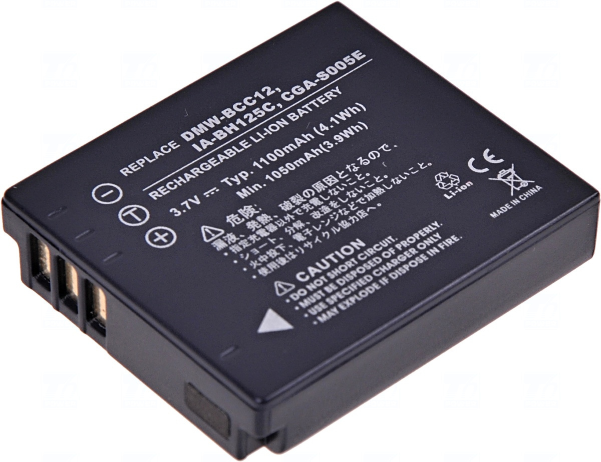 Baterie T6 power IA-BH125C, DMW-BCC12, CGA-S005, CGA-S005A, CGA-S005A/1B, CGA-S005E, CGA-S005E/1B, NP-70, BP-DC4, BP-DC4-E, BP-DC4-J, DB-60, D-Li106, BP-41